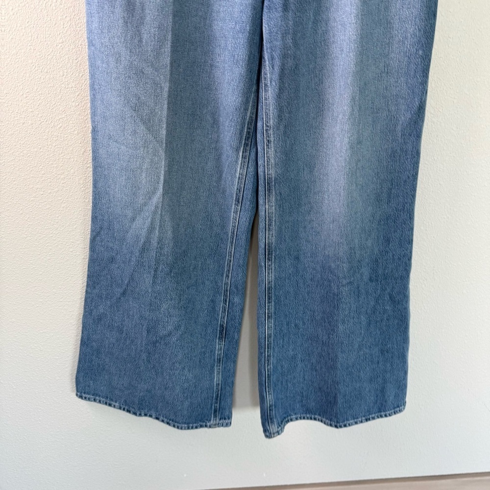 PAIGE Zoey Tie Waist Wide Leg Jeans Alaya Denim Boho Casual Women’s Size 32 - Picture 6 of 16